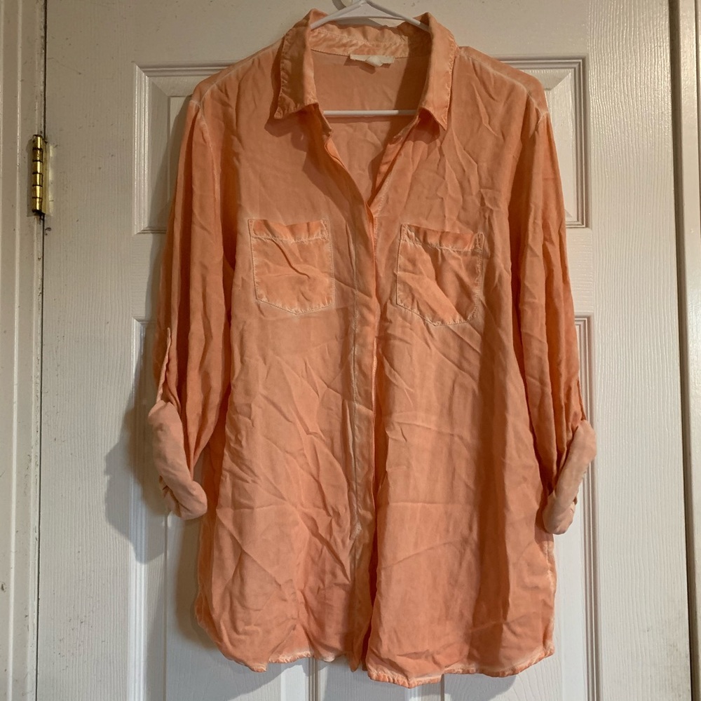 BLL New York Orange Cream Button Down